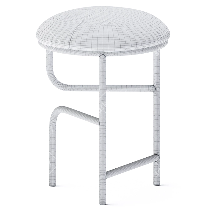 Harmony Stool: Uplifting Blend of Style 3D model image 3