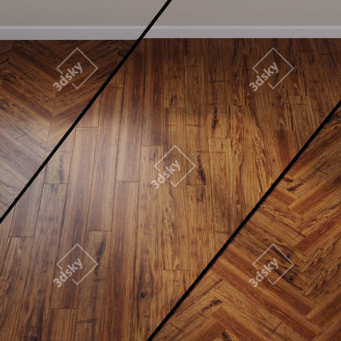 Perspective Walnut Laminate: Ursa Major Layouts 3D model image 1