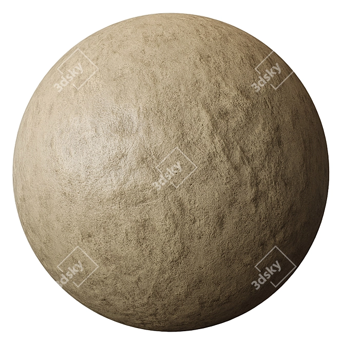 Elegant Plaster Texture Kit 3D model image 3