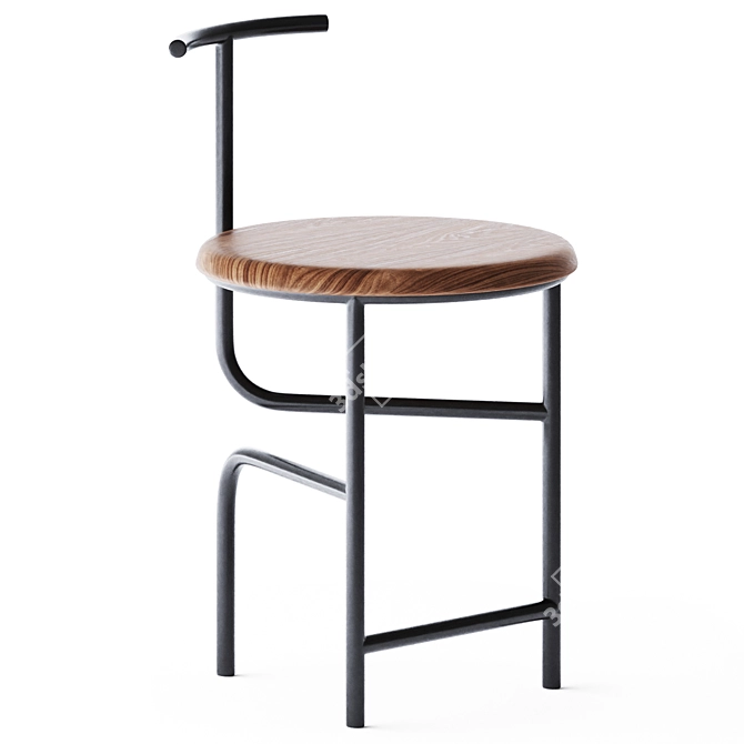 Elegant Comfort: Blend Chair W 3D model image 1