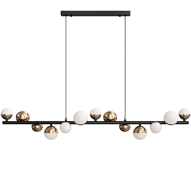 Elegant Merkury L Chandelier 3D model image 1