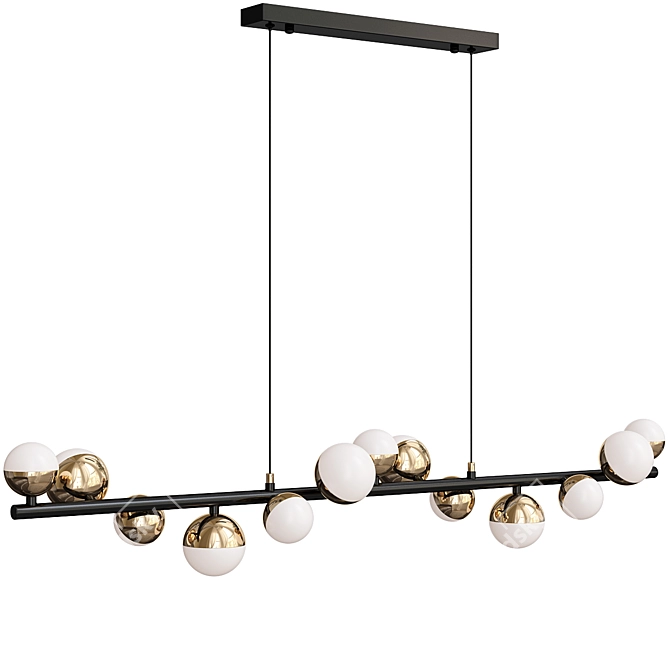 Elegant Merkury L Chandelier 3D model image 2