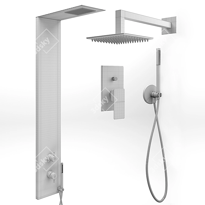 Paffoni Shower: Ultimate Modern Elegance 3D model image 4