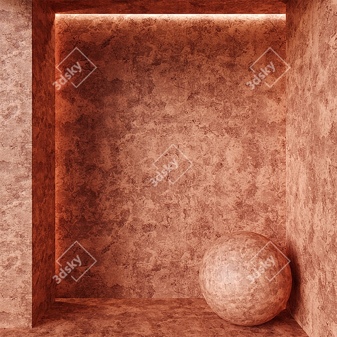 Seamless Plaster Texture Pack 3D model image 1