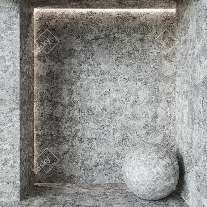 Seamless Plaster Texture Pack 3D model image 2