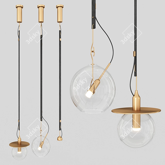  Sul Sole Va Pendant Lamp: Elegant Design, Beautiful Lighting 3D model image 5