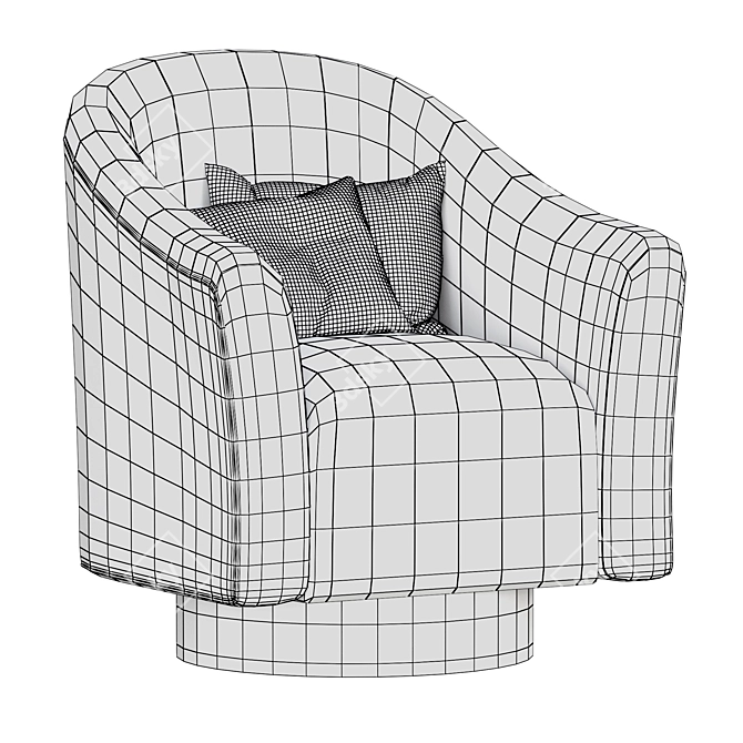 Garda Modern Armchair - Sleek and Stylish 3D model image 5