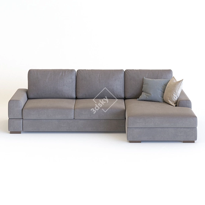 Modern Comfort: Polo Sofa 3D model image 1