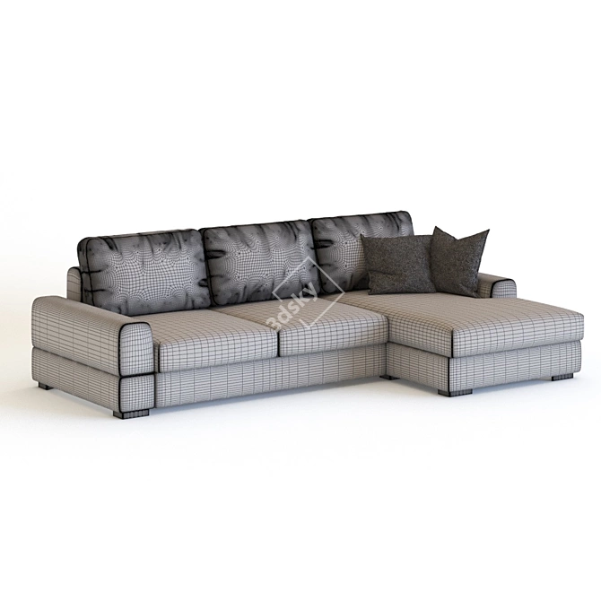 Modern Comfort: Polo Sofa 3D model image 4