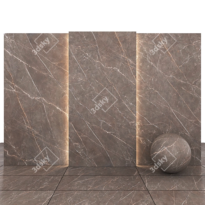 Bronze Amani Marble: Luxurious Texture for Versatile Designs 3D model image 1