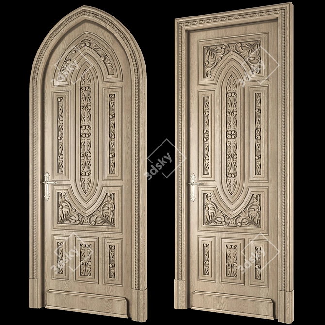 Sleek Sodani Door: Elegance Redefined 3D model image 2