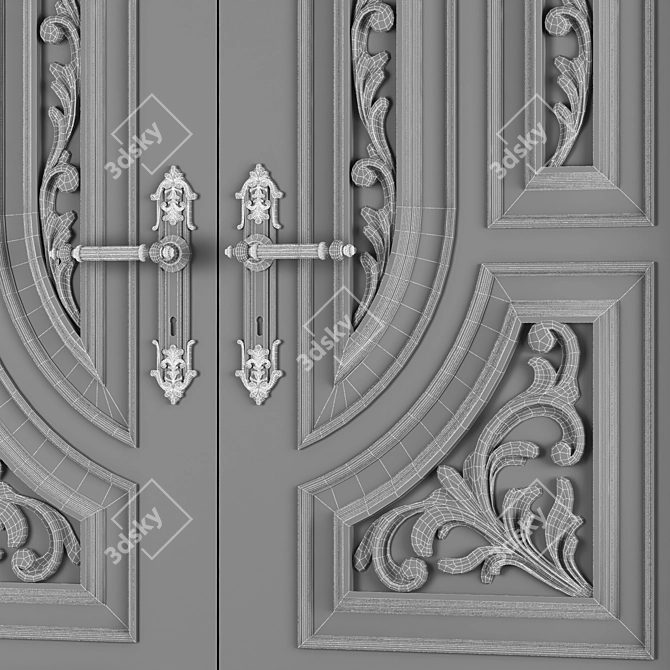 Sleek Sodani Door: Elegance Redefined 3D model image 5