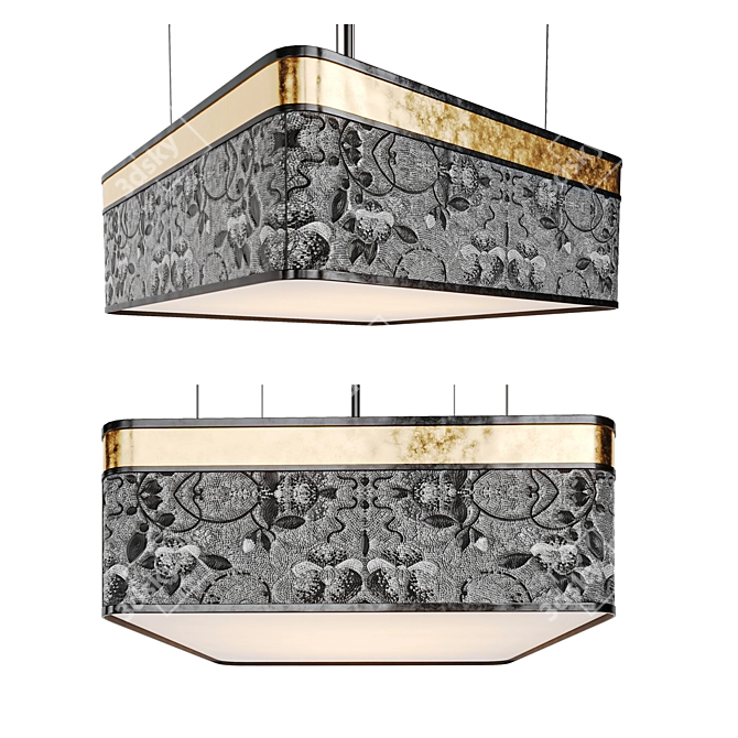 Sicis Plaza Square Ceiling Lamp 3D model image 2