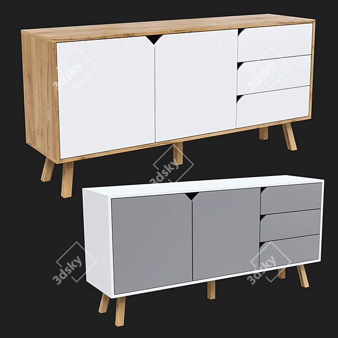 Vivaldi Tokio Chest of Drawers 3D model image 2