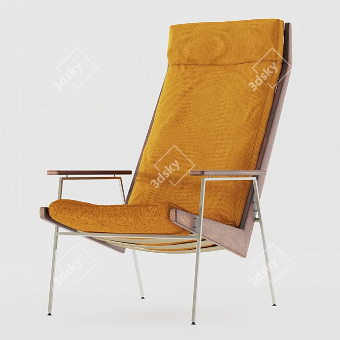 60s Rob Parry Lotus Armchair 3D model image 5