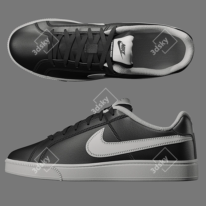 Sleek Nike Court Royale for Athletes 3D model image 4