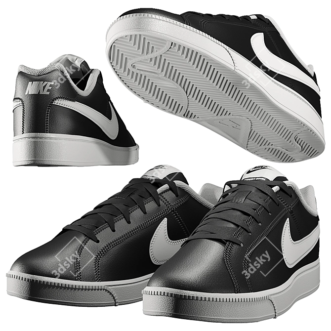 Sleek Nike Court Royale for Athletes 3D model image 8