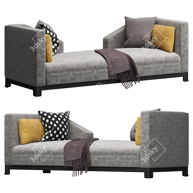 Wesley Hall Social Sofa - Modern & Stylish Seating 3D model image 3