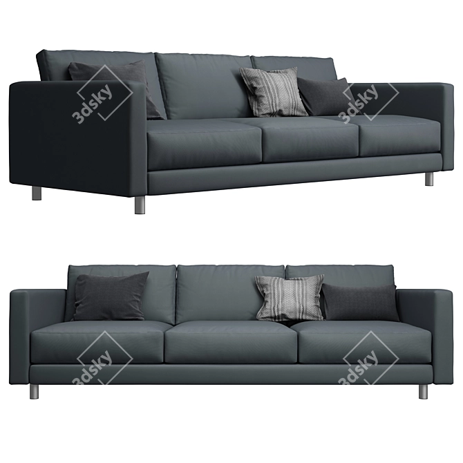 Bernhardt Dakota Sofa: Luxurious Comfort in a Classic Design 3D model image 1