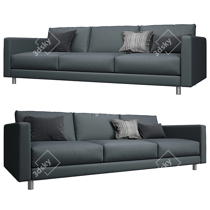 Bernhardt Dakota Sofa: Luxurious Comfort in a Classic Design 3D model image 2