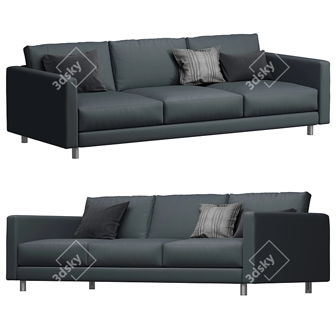 Bernhardt Dakota Sofa: Luxurious Comfort in a Classic Design 3D model image 3