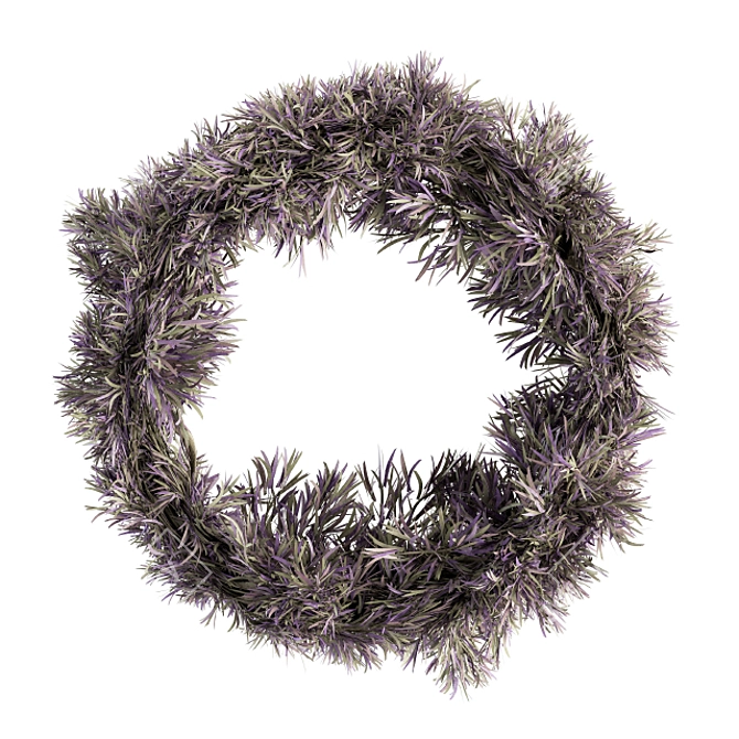  Serene Lavender Wreath 3D model image 2