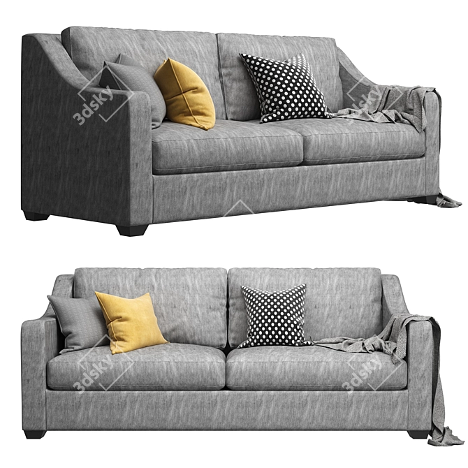 Luxurious Wesley Hall Mcguire Sofa. 3D model image 1