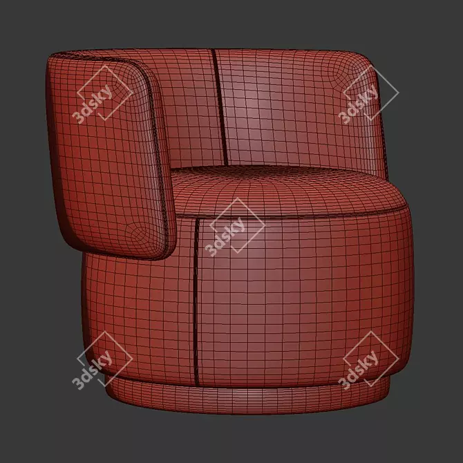 Astonishing Amaia Swivel Chair 3D model image 5