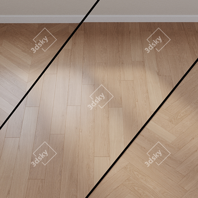 Traditional Oak Laminate, Quick-Step Perspective UF1384 3D model image 1