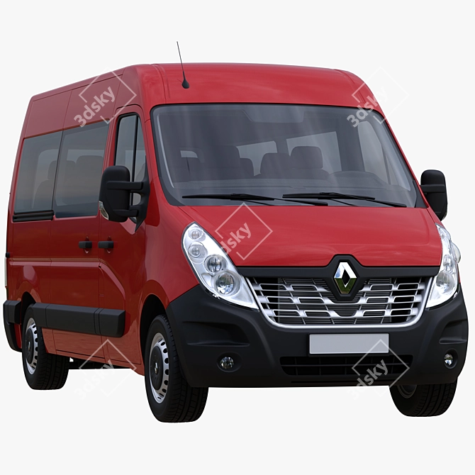 Renault Master L2H2 Passenger Minibus 3D model image 1