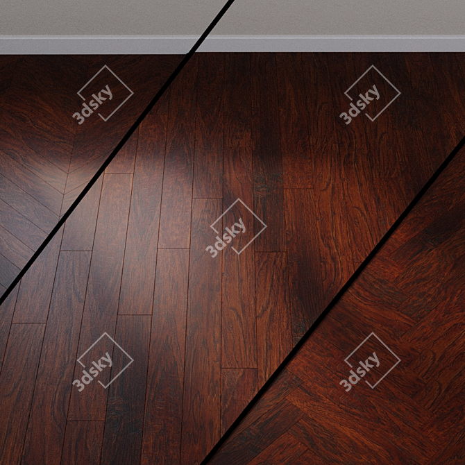 Quick-Step Coffee Hickory Laminate 3D model image 1