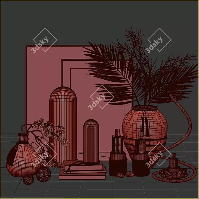 Exquisite Decor Set 3D model image 5