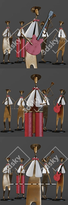 Musical Band Collectible Figurines 3D model image 5