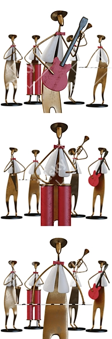 Musical Band Collectible Figurines 3D model image 6