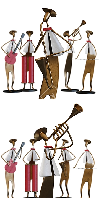 Musical Band Collectible Figurines 3D model image 10