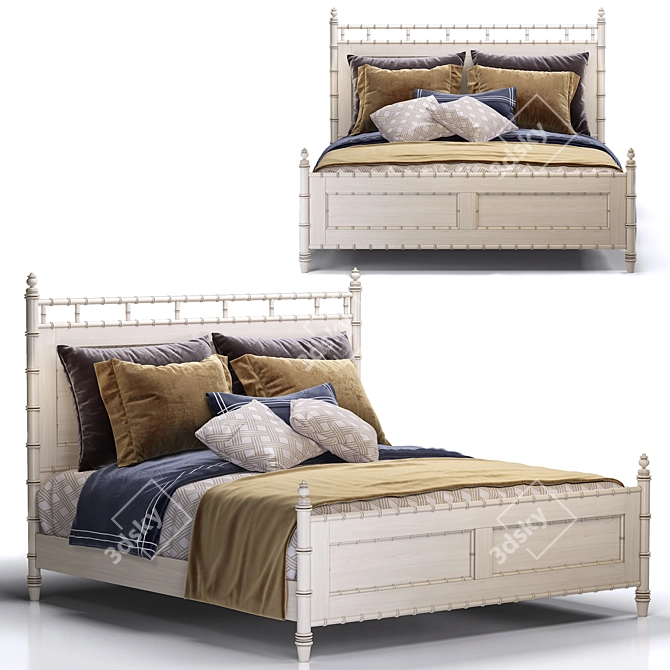 FFDM SUMMER HOME Classic Bed 3D model image 1