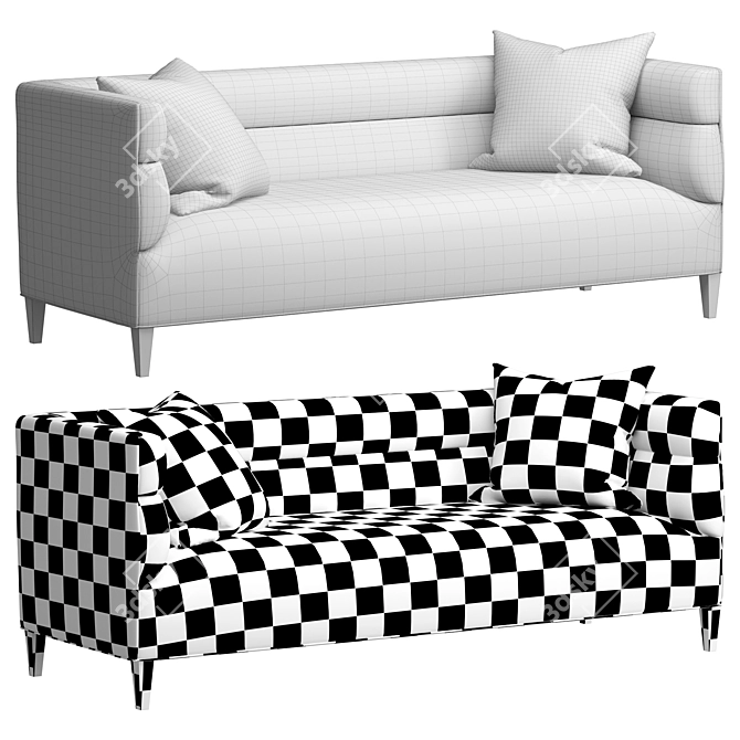 Chandler Sofa: Versatile Elegance for Modern Living 3D model image 4