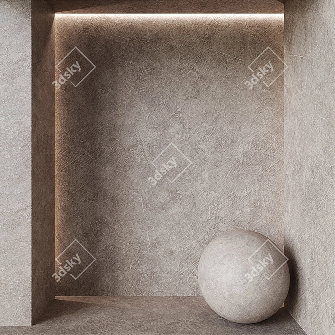 Seamless Plaster Texture Bundle 3D model image 1