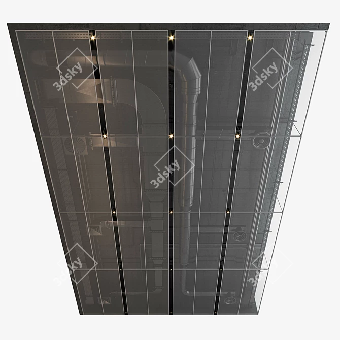 Modern Decorative Ceiling Set 3D model image 8