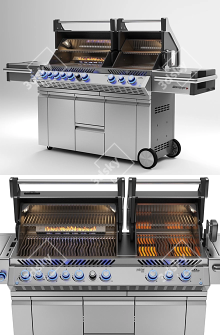 Napoleon Prestige PRO 825 RSBI: Ultimate Gas Grill BBQ 3D model image 6