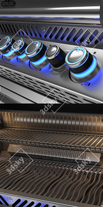 Napoleon Prestige PRO 825 RSBI: Ultimate Gas Grill BBQ 3D model image 8