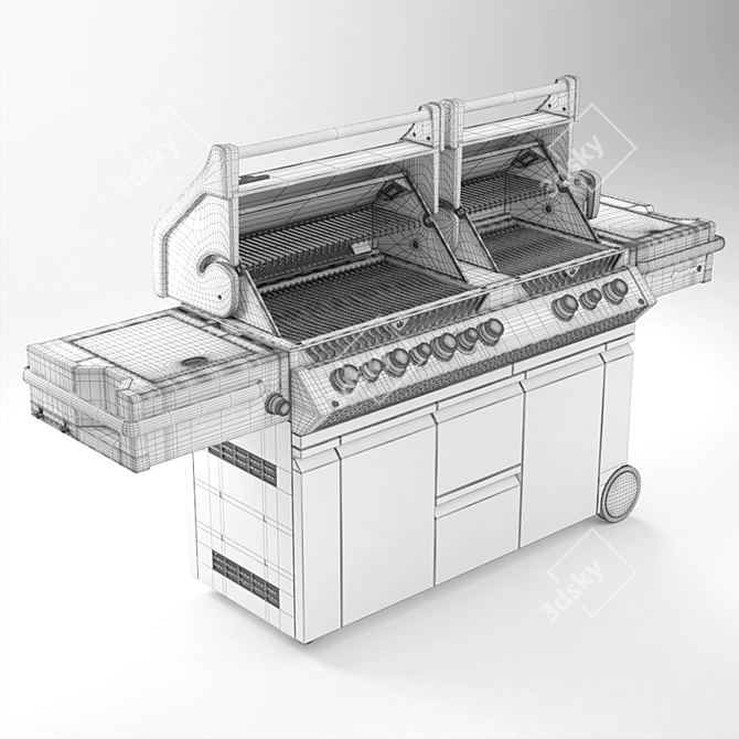 Napoleon Prestige PRO 825 RSBI: Ultimate Gas Grill BBQ 3D model image 9