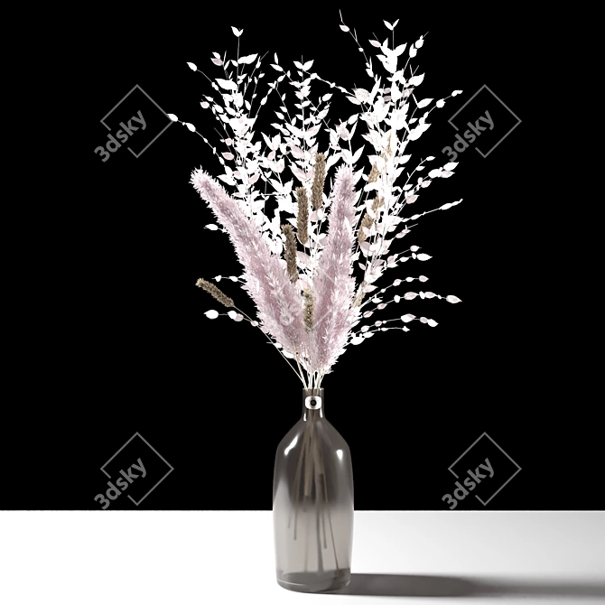 Elegant Vase Bouquet 3D model image 4