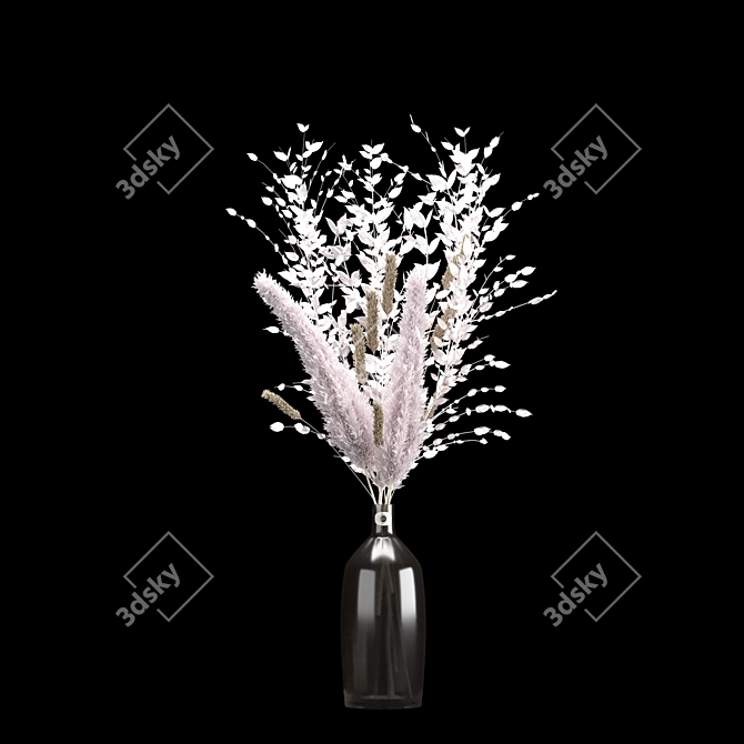 Elegant Vase Bouquet 3D model image 5