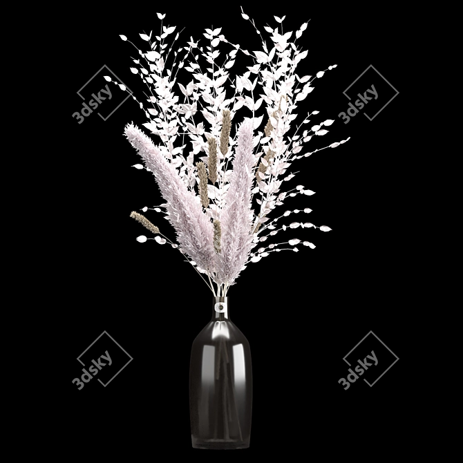 Elegant Vase Bouquet 3D model image 6