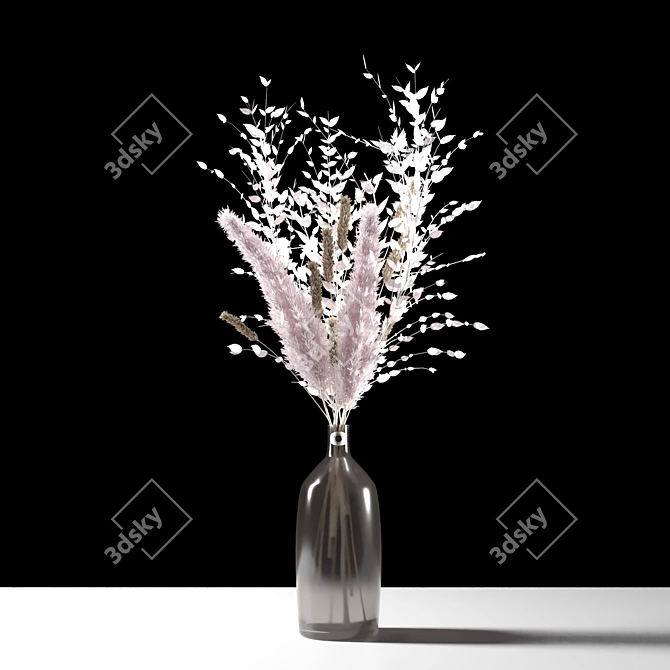 Elegant Vase Bouquet 3D model image 7