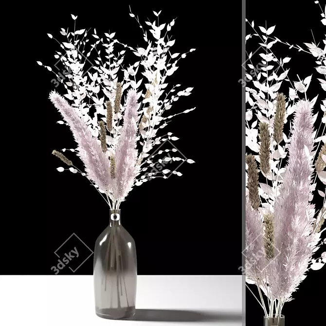 Elegant Vase Bouquet 3D model image 8