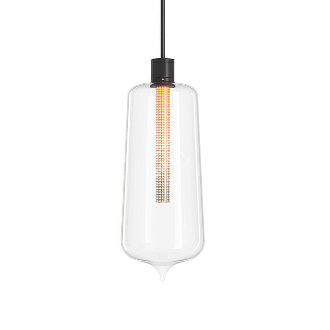 Sleek Pendant Lamp Viabizzuno 3D model image 1