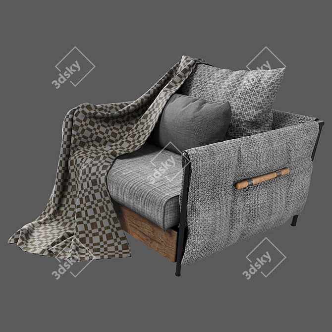 Elegant Armchair for Stylish Comfort 3D model image 2