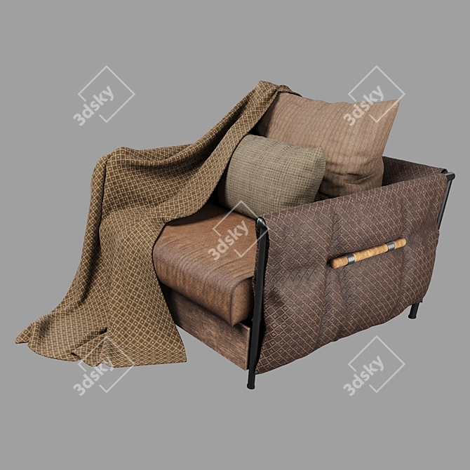 Elegant Armchair for Stylish Comfort 3D model image 9